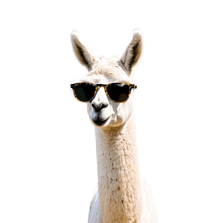 gafas de sol, alpaca, cabeza de llama, retrato antropo de llama