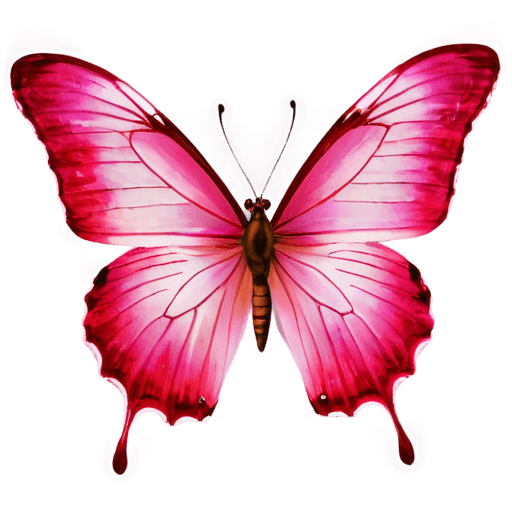 mariposa rosada png A pink butterfly on a pink background