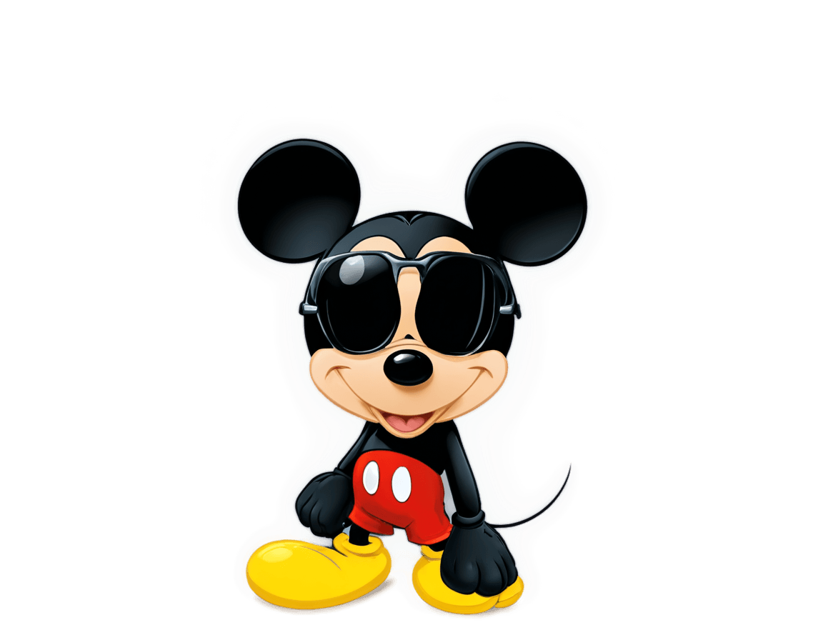 sunglasses,disney cartoon,mouse,3 d cartoon,disney pixar style