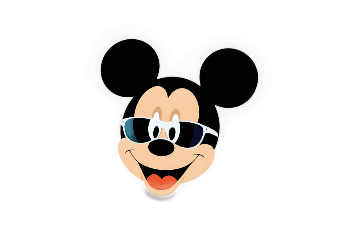 gafas de sol, Mickey con gafas de sol png, render de Disney, render promocional, la magia eclipsante, Mickey Mouse