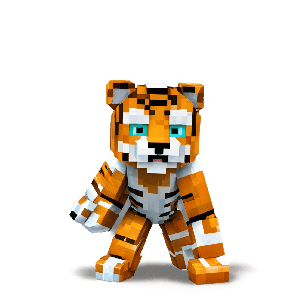 タイガー、Minecraftのタイガースキン、かわいい!C4D、タイガースキン、タニースキン、tiger_beast