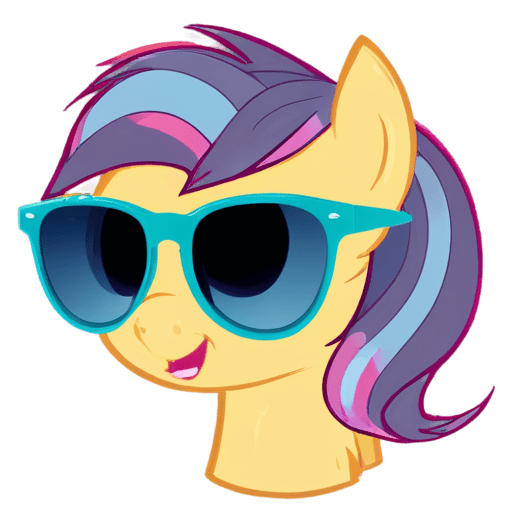 gafas de sol, tendencia en derpibooru, fanart mlp, guión de arco iris, cambio de arco iris, uso de gafas de sol geniales