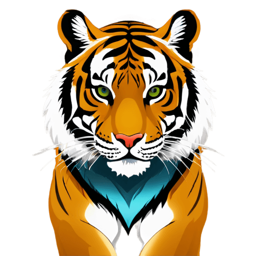 tigre, diseño de tigre neotradicional png, tiger_beast, icono de la aplicación, un tigre, icono del juego estilizado