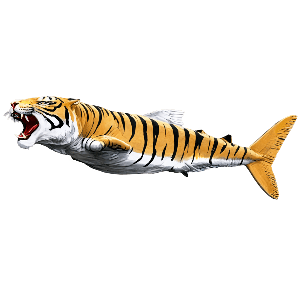 tiger,p40 tiger graphics png,game icon asset,half tiger,digital airbrush painting,pixelsquid