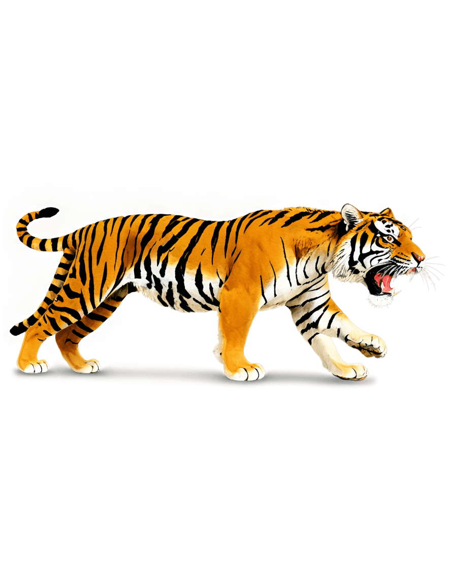 tiger,p40 tiger png transparent background,tiger_beast,((tiger)),a tiger,3d shadowing effect