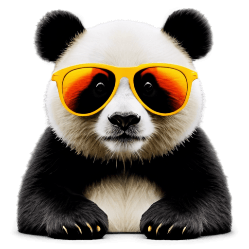 gafas de sol, panda con gafas de sol png, panda, panda panda panda, icono de la aplicación ios, con gafas de sol de espejo