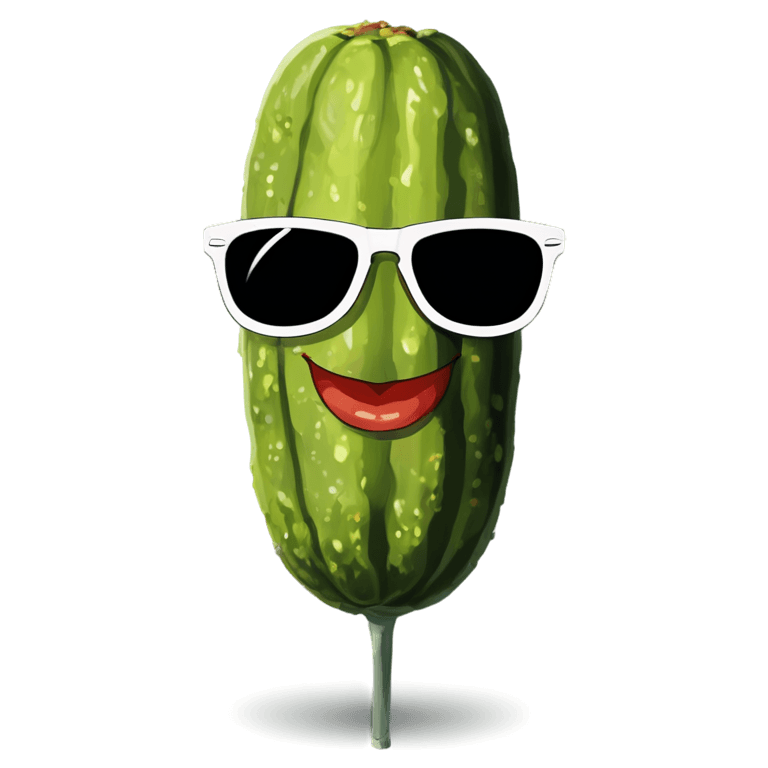 gafas de sol, pepino, pepinillo rick, limón con gafas de sol, pepinillos, icono de la aplicación