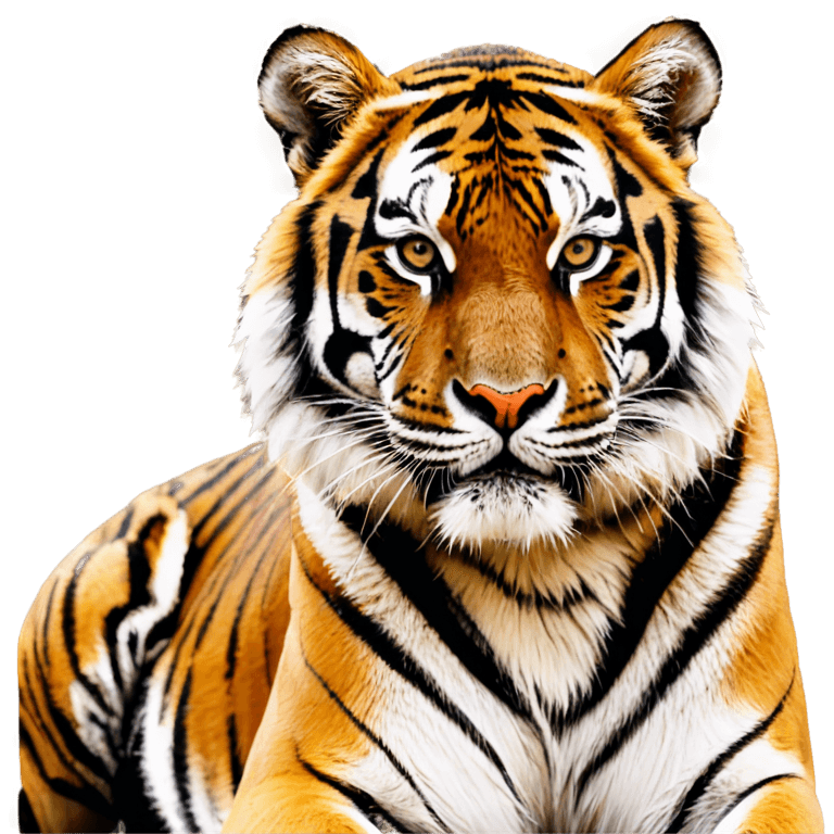 tigre, picsart tigre png hd, animal altamente detallado, un tigre, pintura de animales, medio tigre