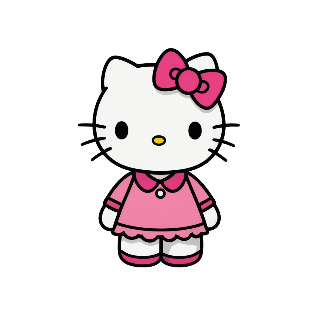 Hello Kitty, Rosa Hello Kitty PNG, Lindo personaje de dibujos animados, Elokitty, Gato kawaii, mi querida de vestir