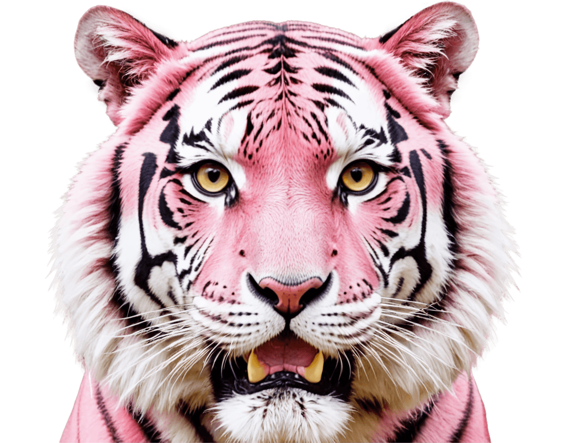 tigre, cara de tigre rosa png, ((tigre)), tiger_beast, tigre antropomórfico, piel de fucsia