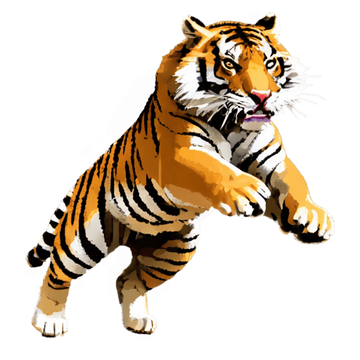 tiger,pixelated tiger pouncing png,tiger skin carpet,tiger_beast,tiger skin,game icon