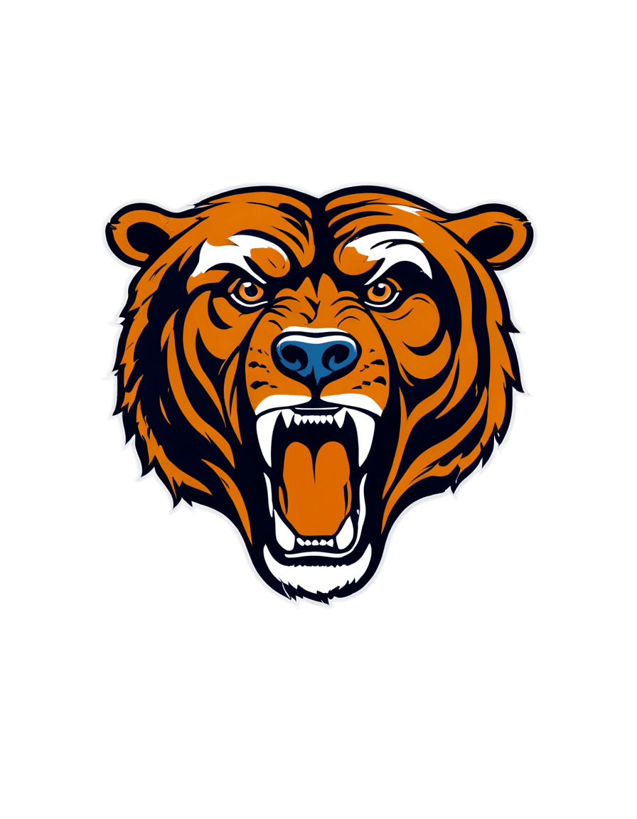 tiger,png chicago bears tiger print background,bears,ditka,logo without text,angry bear