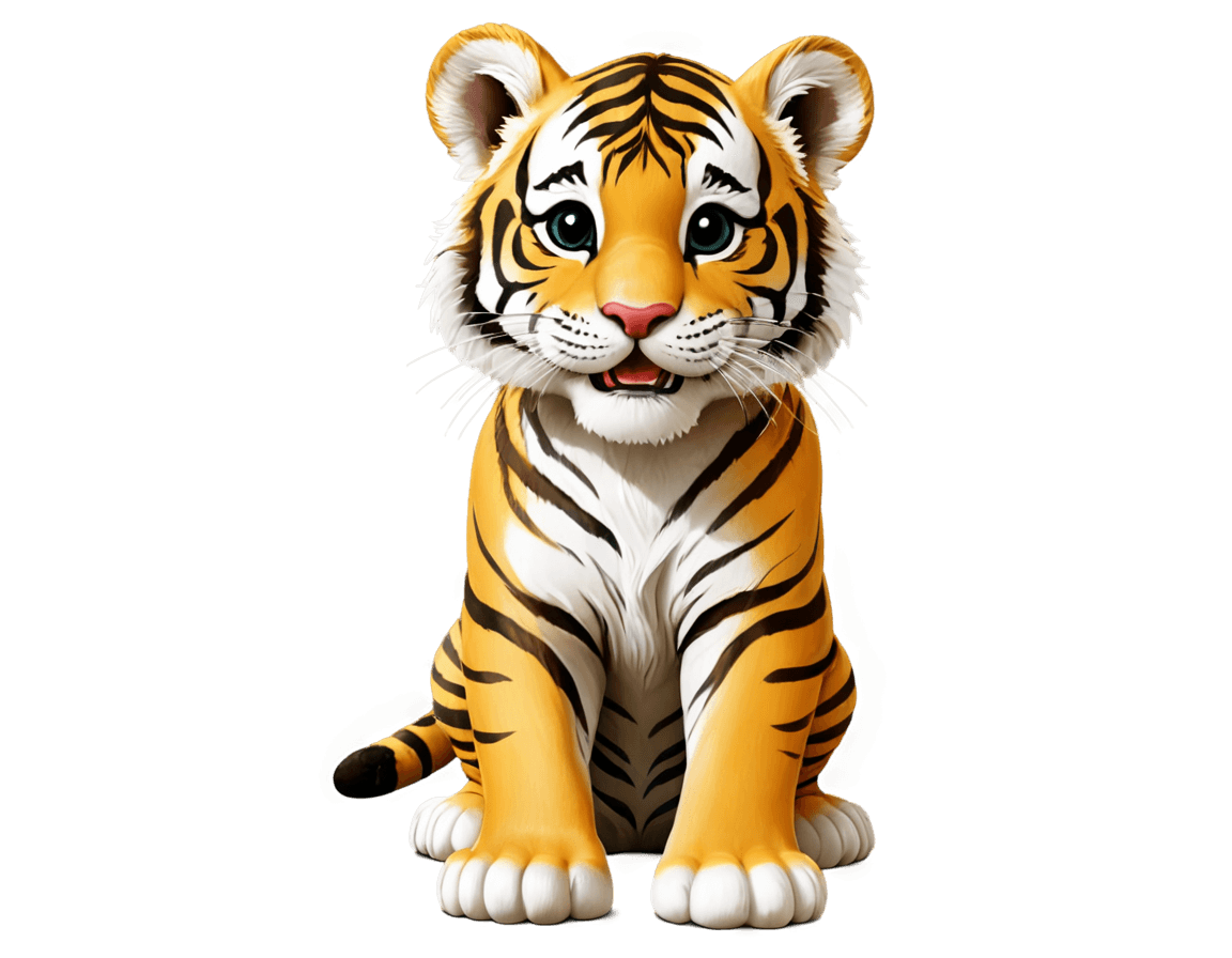 tigre,png feliz tigre clipart png,((tigre)),un tigre,lindo! Animación C4D, CGI