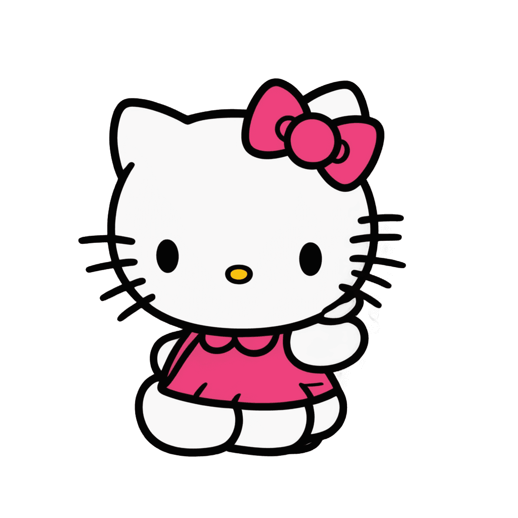 Hello Kitty，PNG Hello Kitty Border，Kitty，卡哇伊猫，可爱的卡通人物，可爱！！赤壁!!猫女