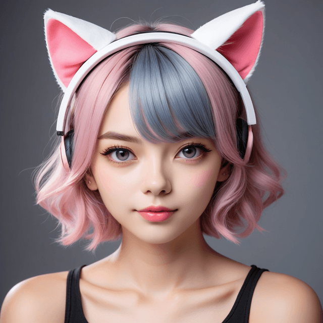 cat ear woman