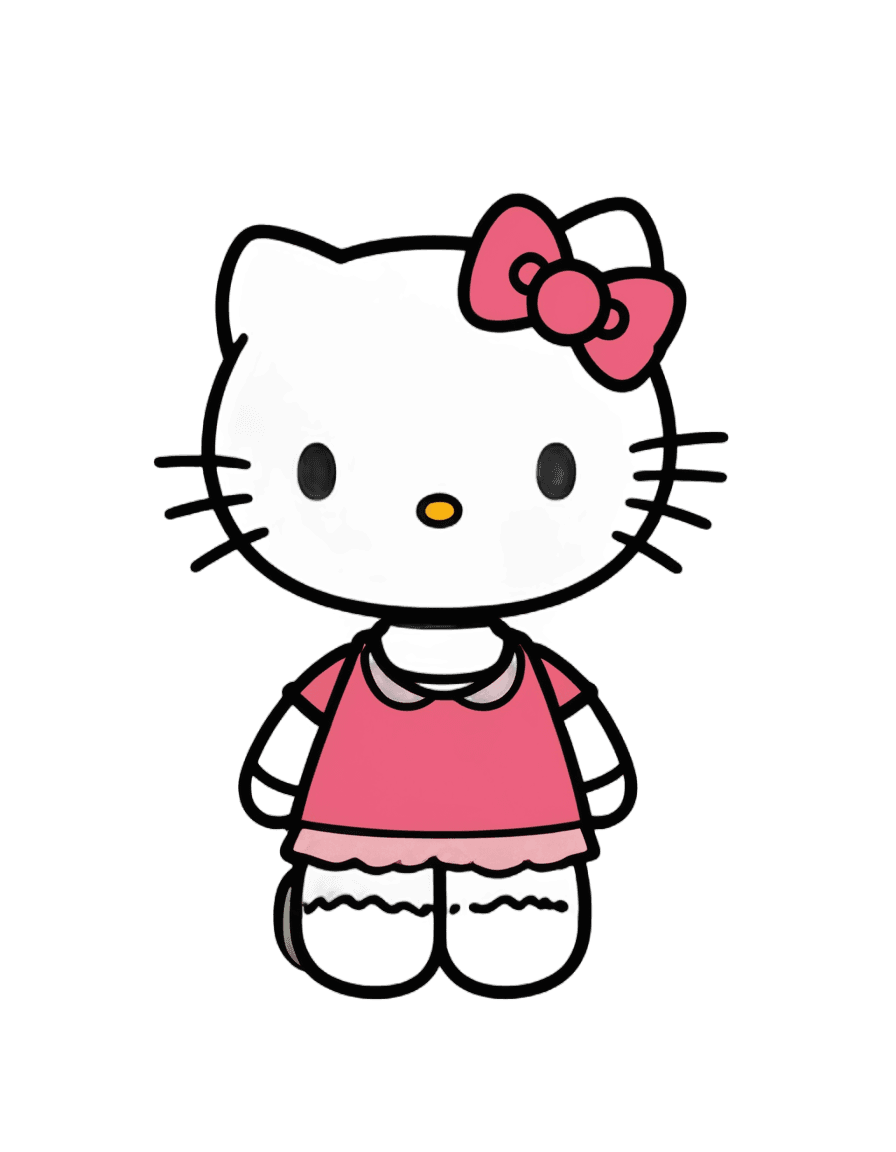 Hello Kitty，silueta de hello kitty png 透明，拟人化母猫，乙烯基玩具雕像，elokitty，kitty