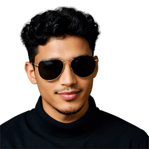 gafas de sol, jayison devadas, imagen de perfil, estilo de retrato dinámico