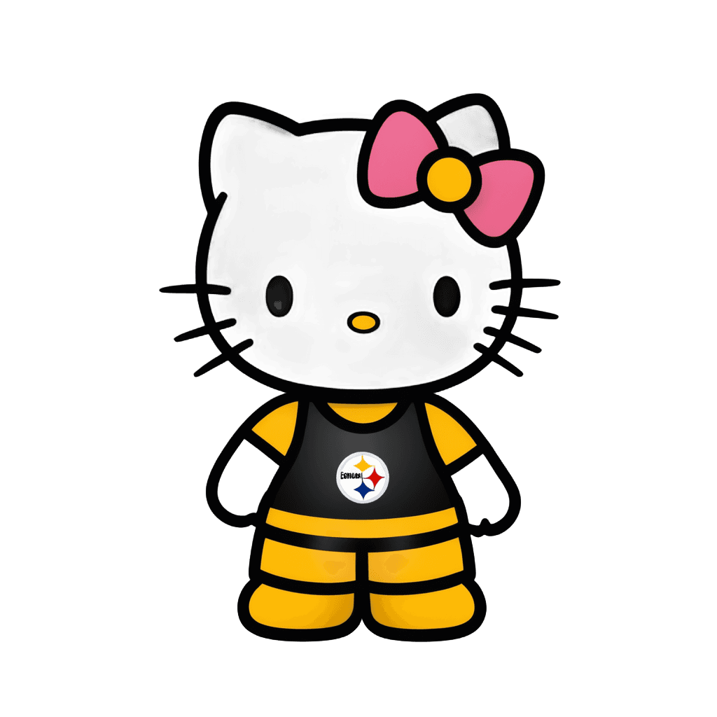 Hello Kitty,Steelers Hello Kitty PNG,Mascota de fútbol,Mascota,Gato hembra antropomórfica,Gatito