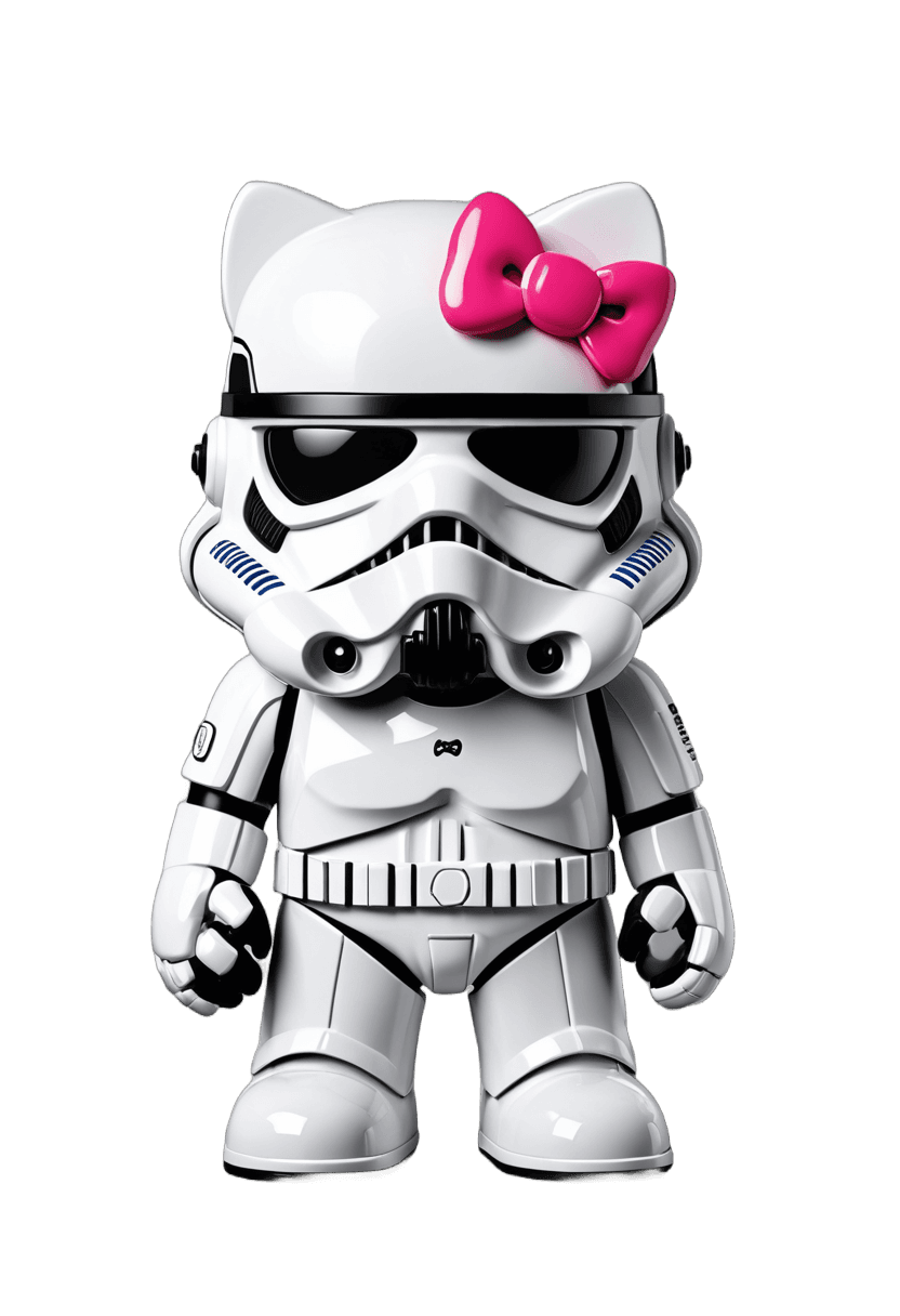 hello kitty,steampunk stormtrooper,stormtroopers,(((luke chueh))),princess intergalactica,starwars