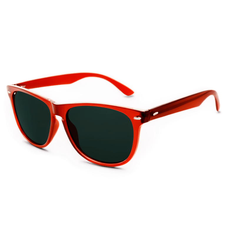 gafas de sol, fondo rojo fotorrealista, gafas de sol de diseñador, lente reflectante roja, gafas de sol de neón, gafas de sol digitales