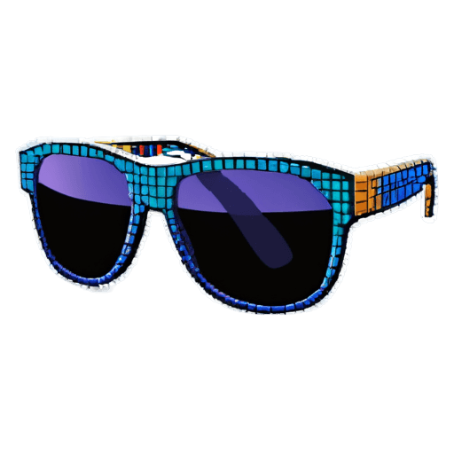 sunglasses,game icon stylized,shield sunglasses,glass shader,contrast icon,compute shader