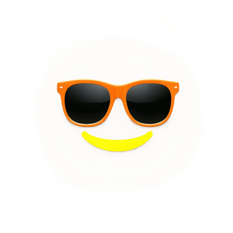 sunglasses,dating app icon,style of emoji,blur effect face