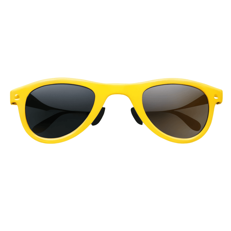 sunglasses emoji png high resolution A pair of yellow sunglasses with black lenses