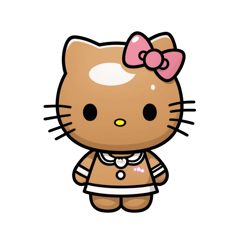 hello kitty,kitty,cute!! chibi!!! catgirl,anthropomorphic female cat,cute cartoon style,cute cartoon