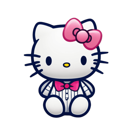 hello kitty,yankees hello kitty png,female baseball player,anthropomorphic female cat,cute!! chibi!!! catgirl,cute cartoon character