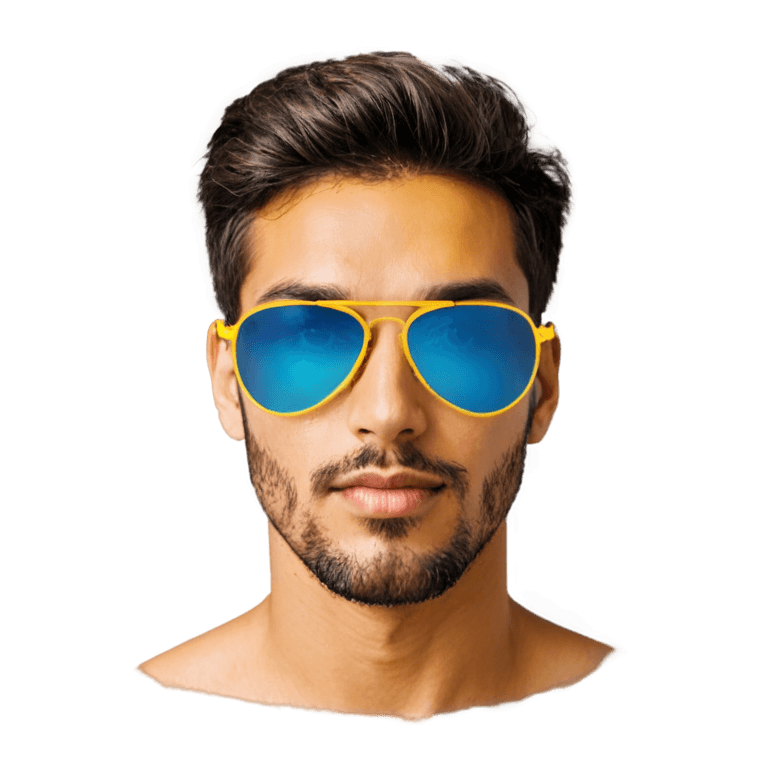 gafas de sol, gafas deportivas amarillas, cara con efecto borroso, gafas amarillas de carrera, gafas de sol circulares, gafas de sol deportivas polarizadas