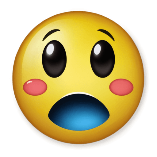 yuck emoji png A face with a surprised expression on it