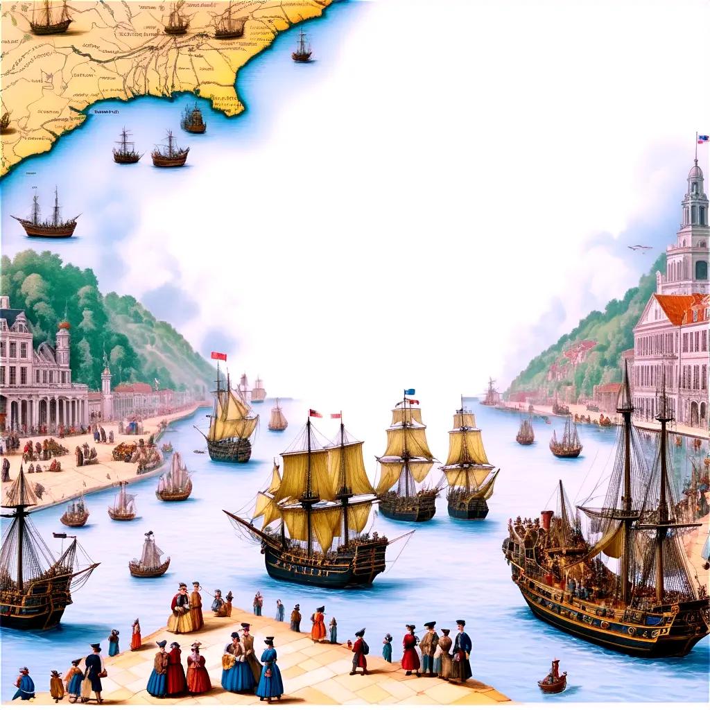 18th Century European Sea Port