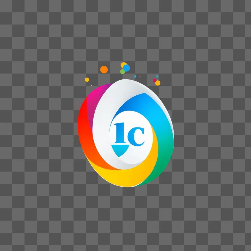 1c logo on colorful background