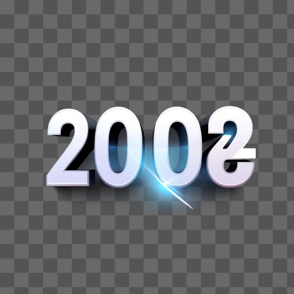 2024 years on a grey background