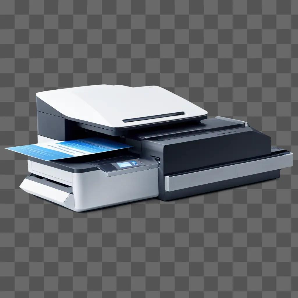 3-in-1 printer with a printed document