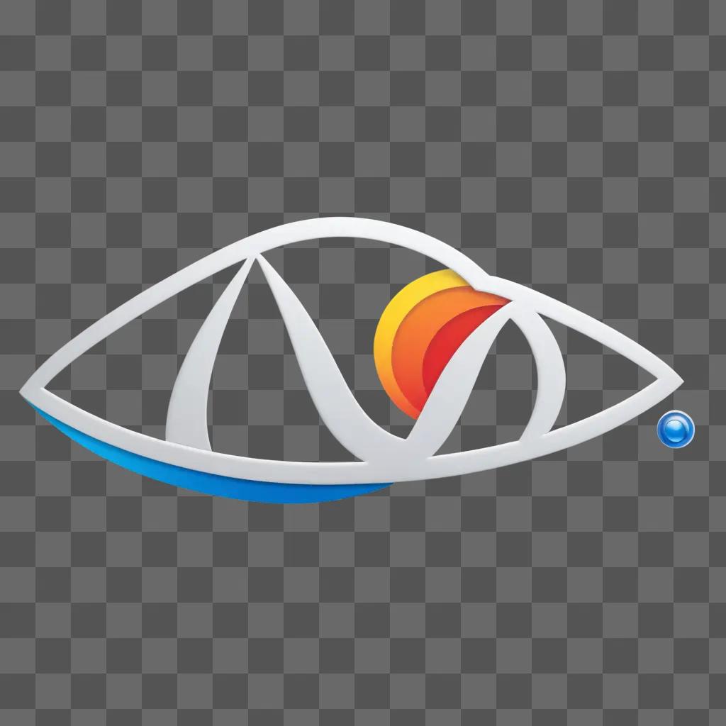 3D element logo with a blue ball