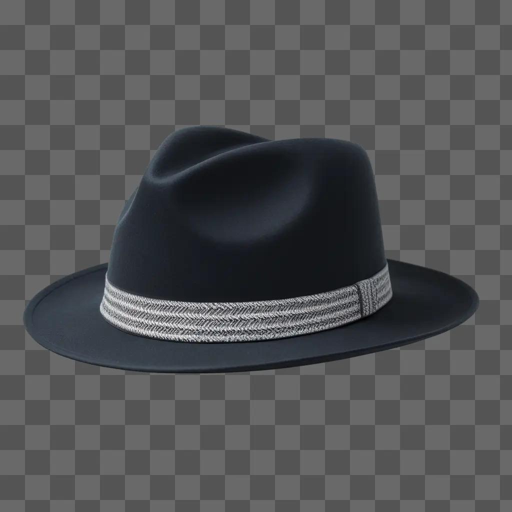 3D 帽子は黒い背景でレンダリングされます