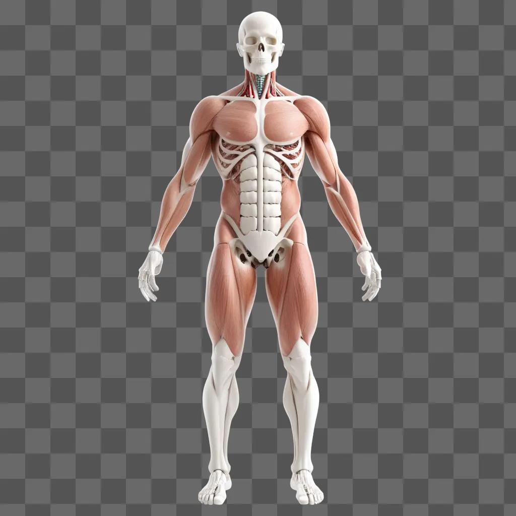 3D model of a human skeleton