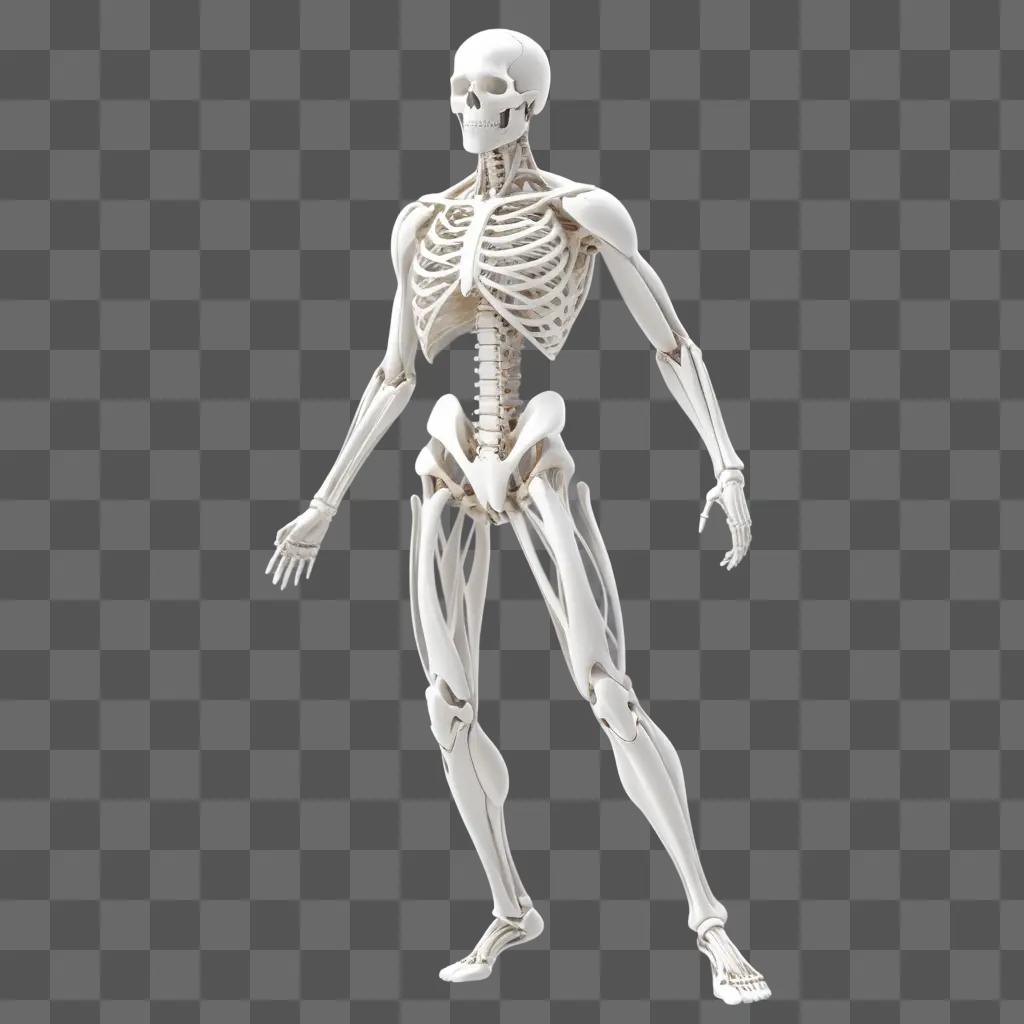 3D model of a human skeleton