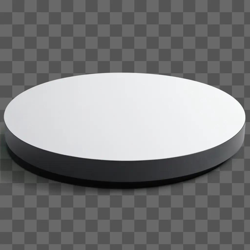 3D model of a platform with a round edge