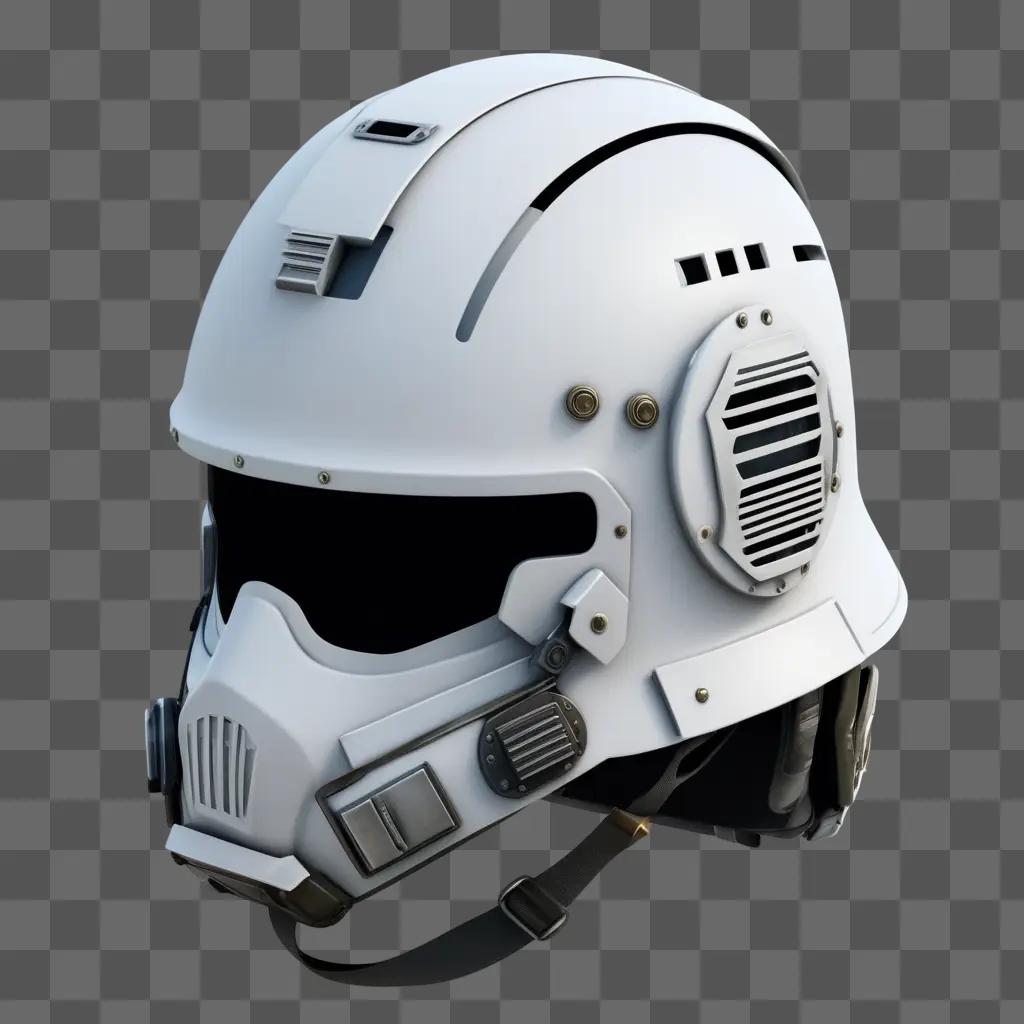 3D model of a soldiers helmet