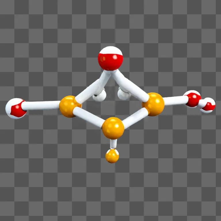 3D molecule clipart