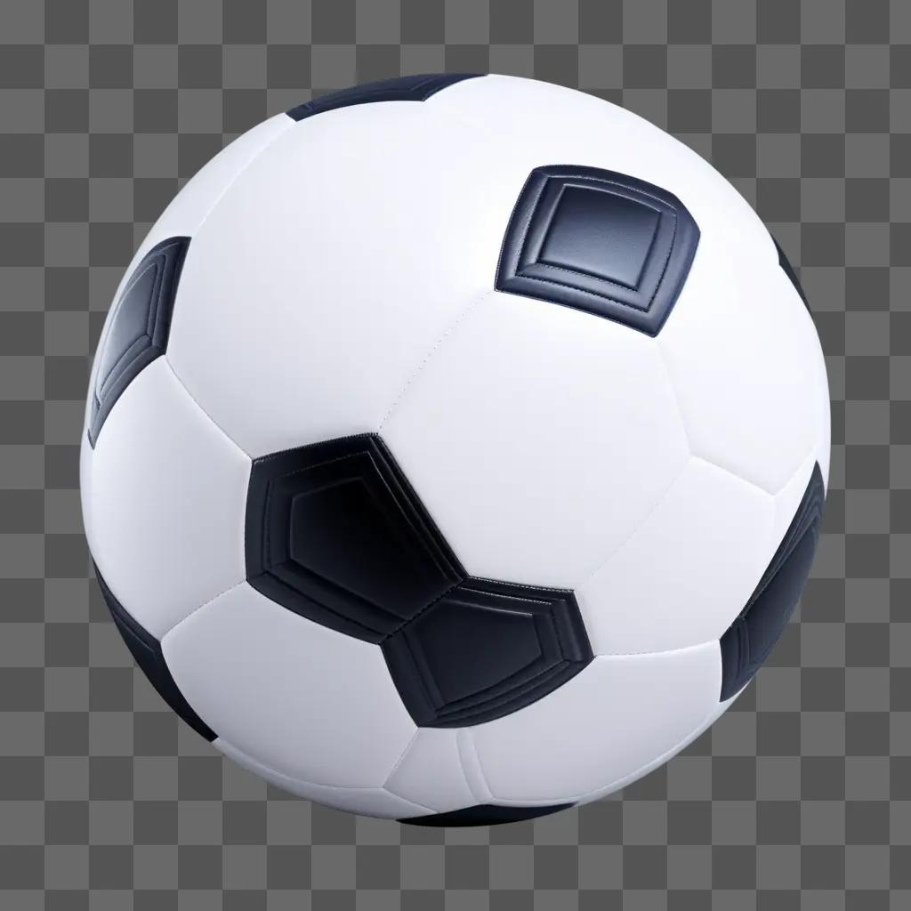 3d rendered png image of soccer ball