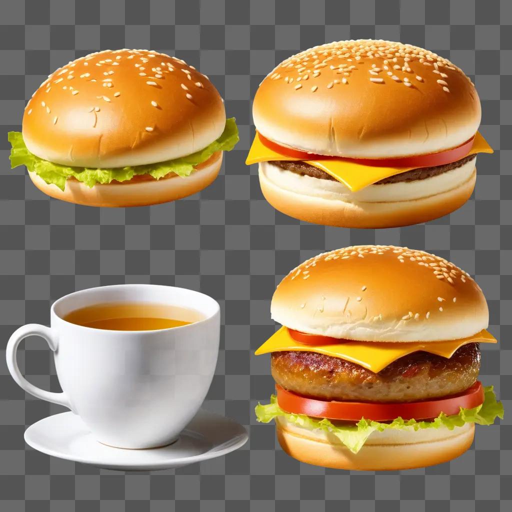 ハンバーガーバンズの4画像シリーズ