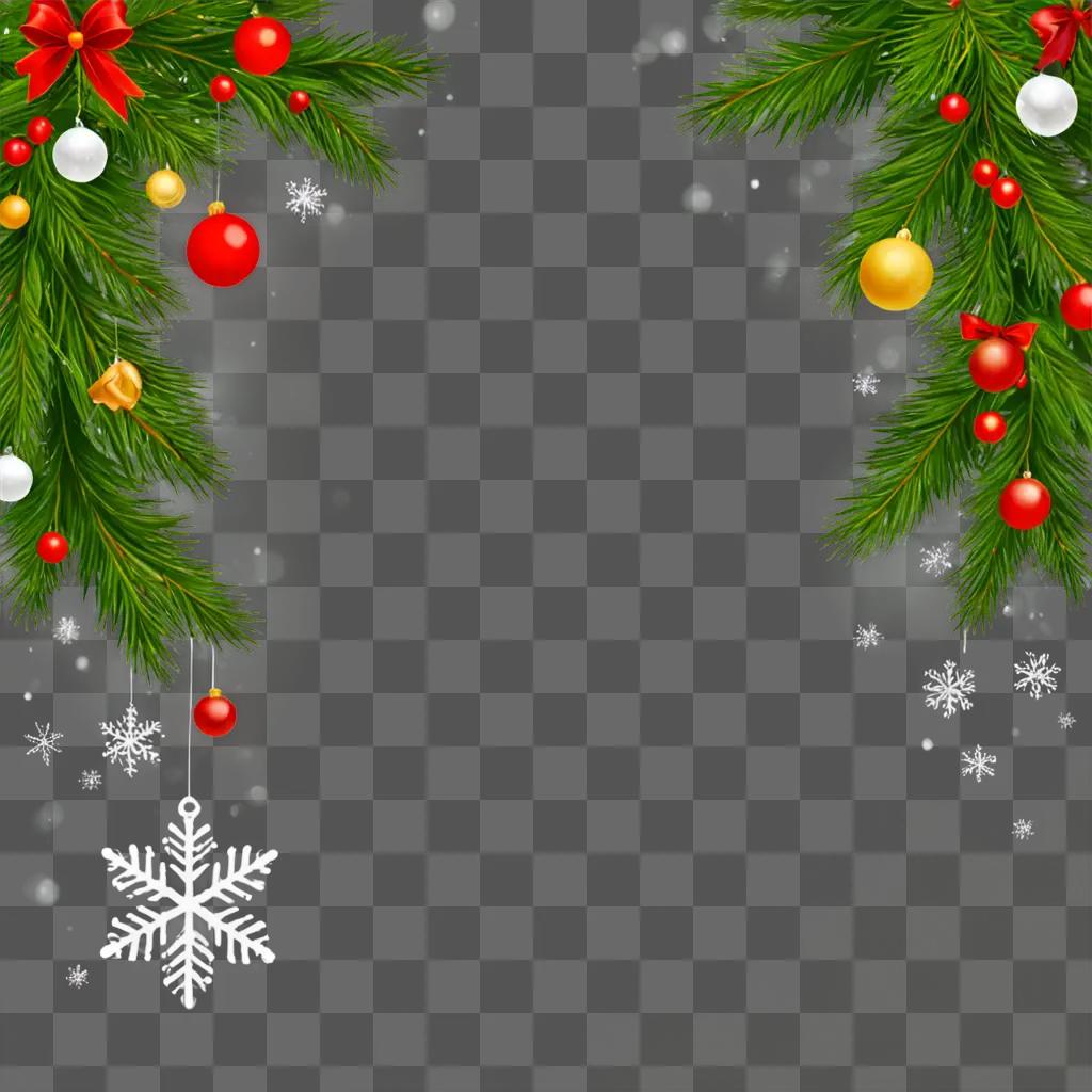 A Christmas background with red and gold ornaments