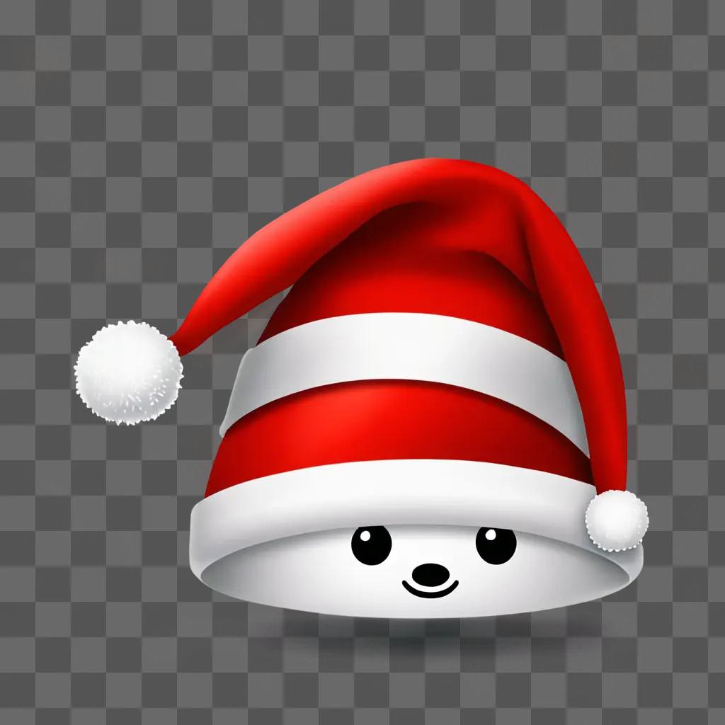 A Santa hat emoji with a smiling face