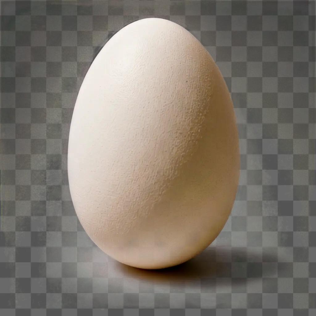 A beautiful egg drawing on a green background