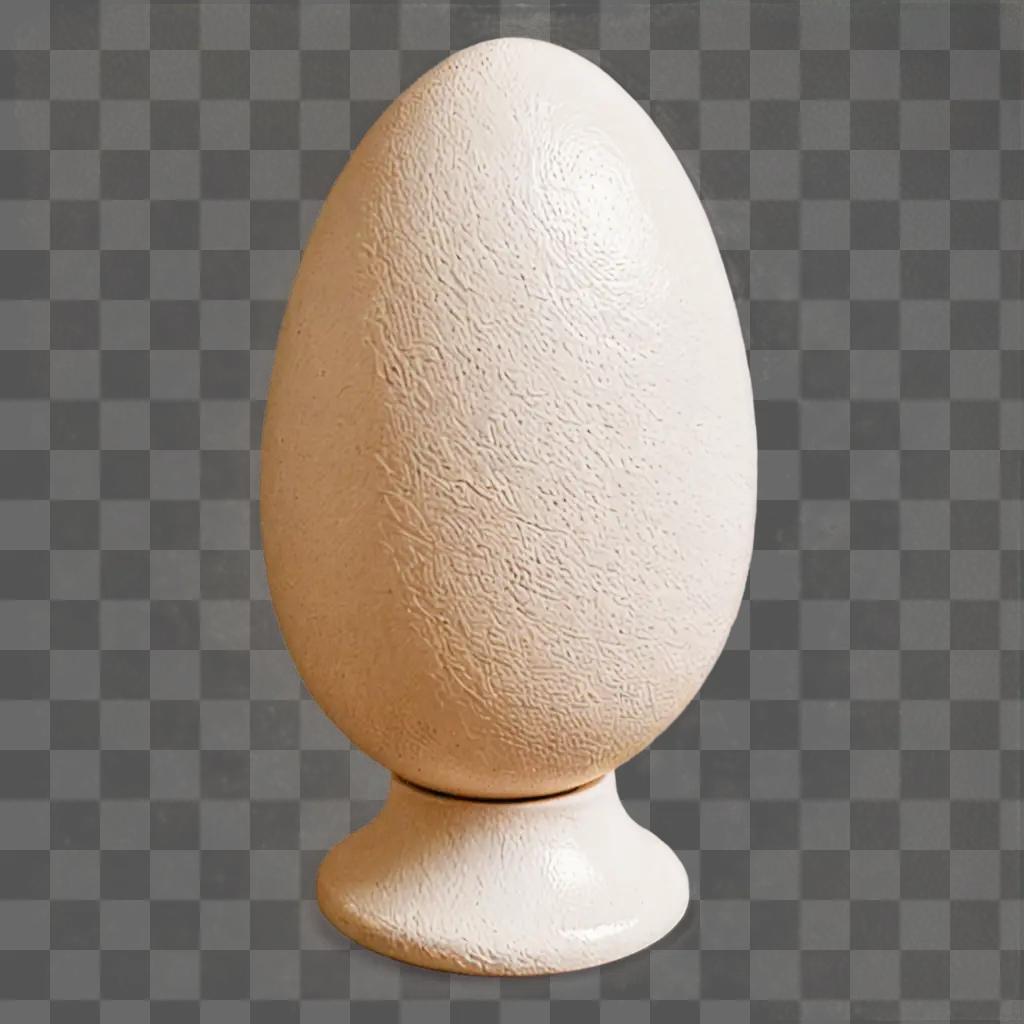 テクスチャーのある背景に描かれた美しい卵