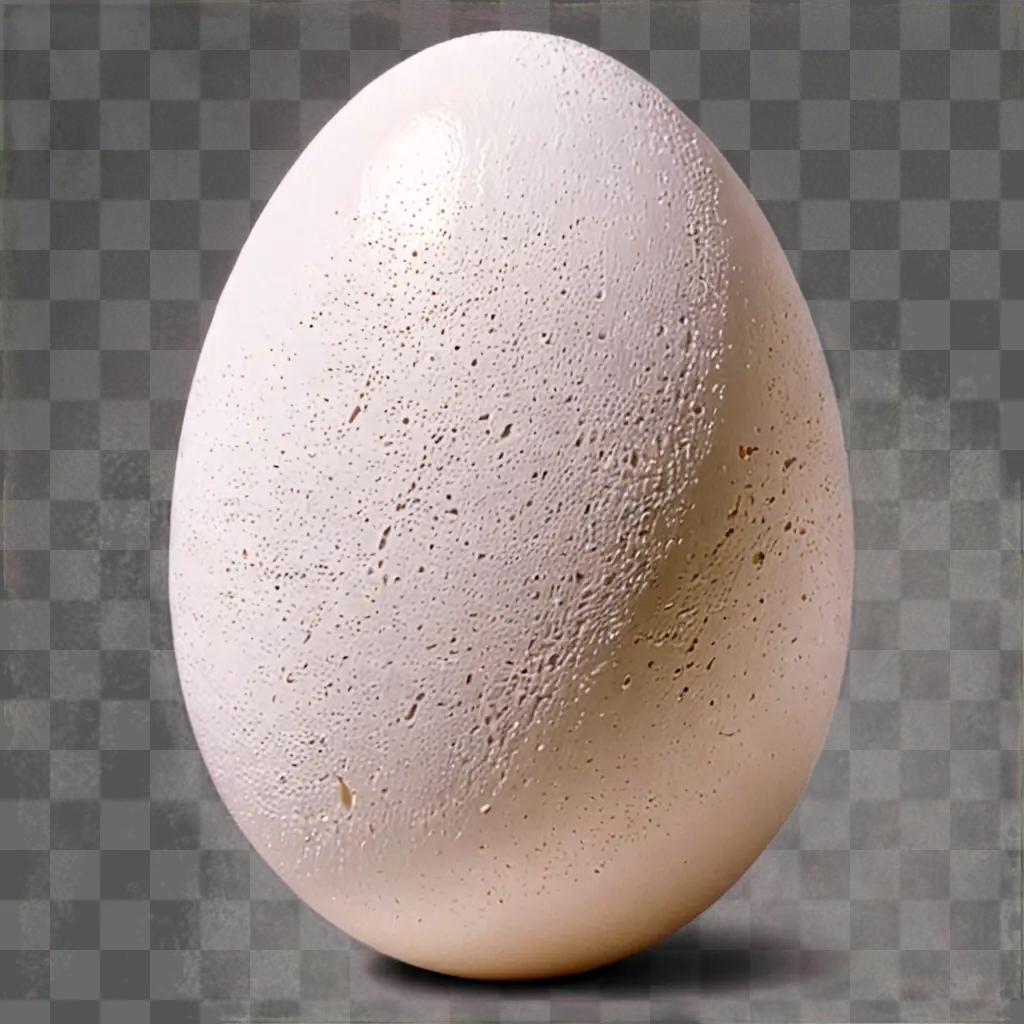 A beautiful egg drawing with white specks