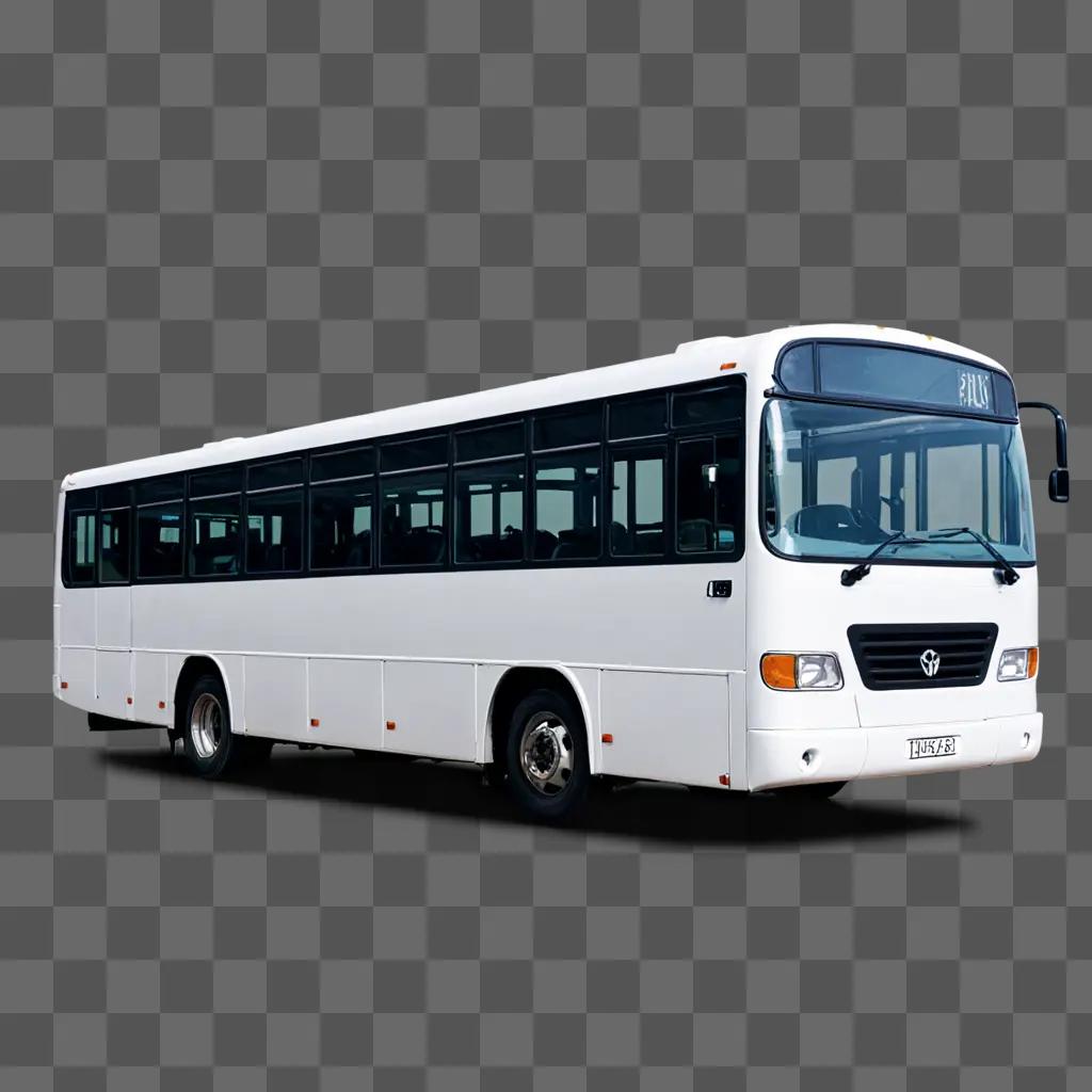 A bus clipart is shown in a gray background